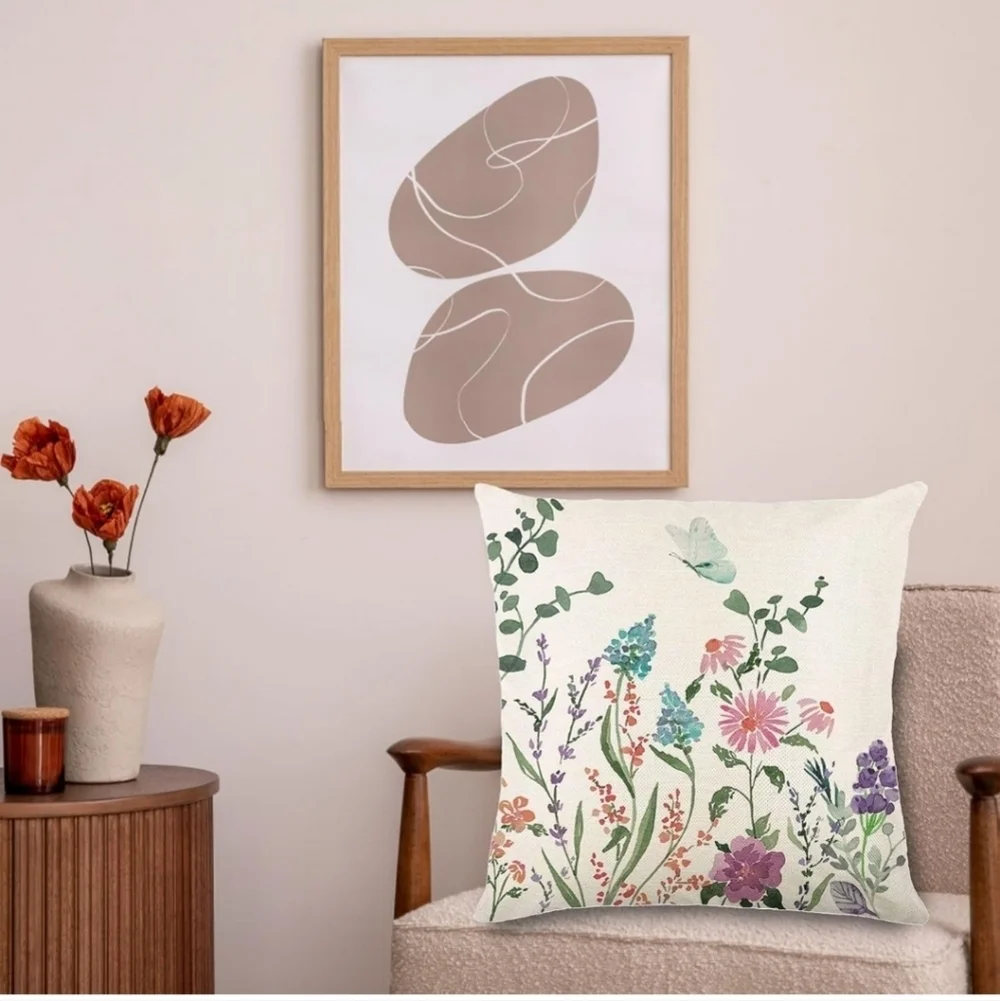 Spring Decorations for Home - Spring Pillow Covers 18x18, Outdoor Pillow Covers